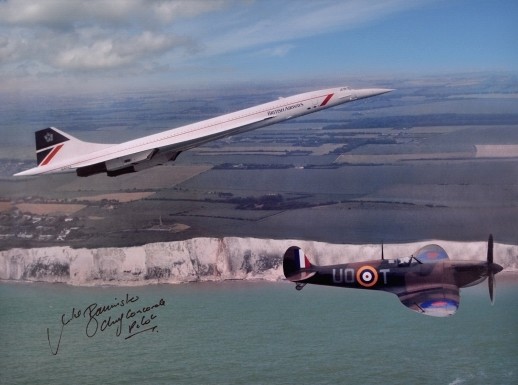 A Concorde and a Spitfire